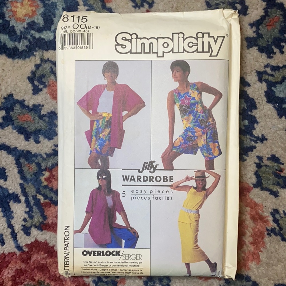 Size 12-18 Simplicity 8115